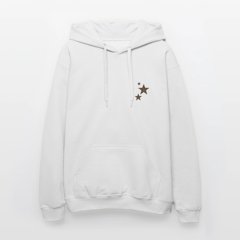 Sweat a capuche Étoile Léopard ACB-Paris - blanc