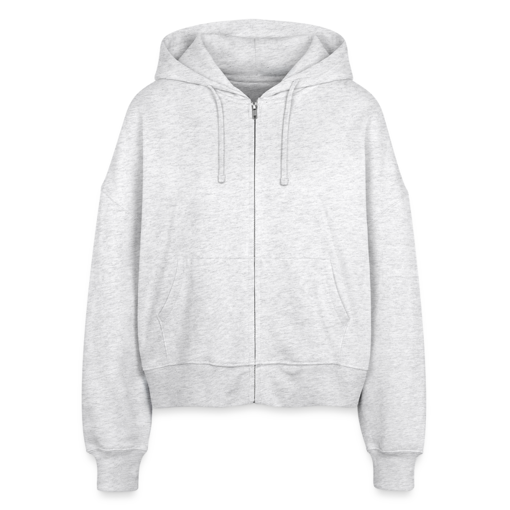 Veste cour à capuche bio boule disco pour Femme - blanc chiné