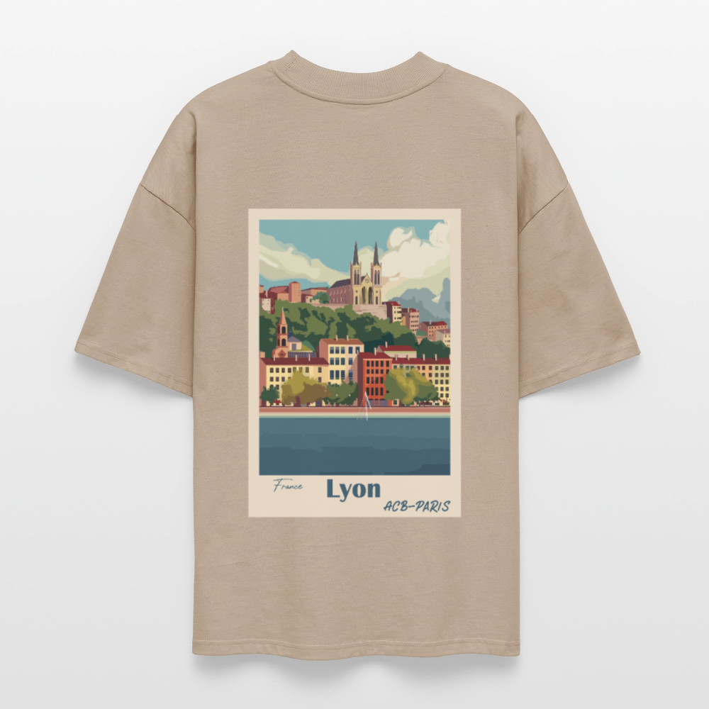 T-shirt Lyon ACB-PARIS - gris pierre