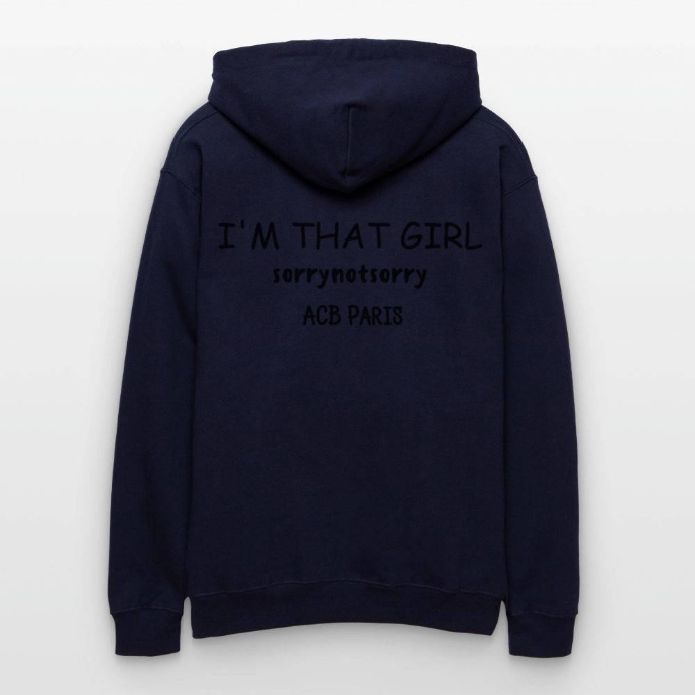 Sweat à capuche that girl - bleu marine