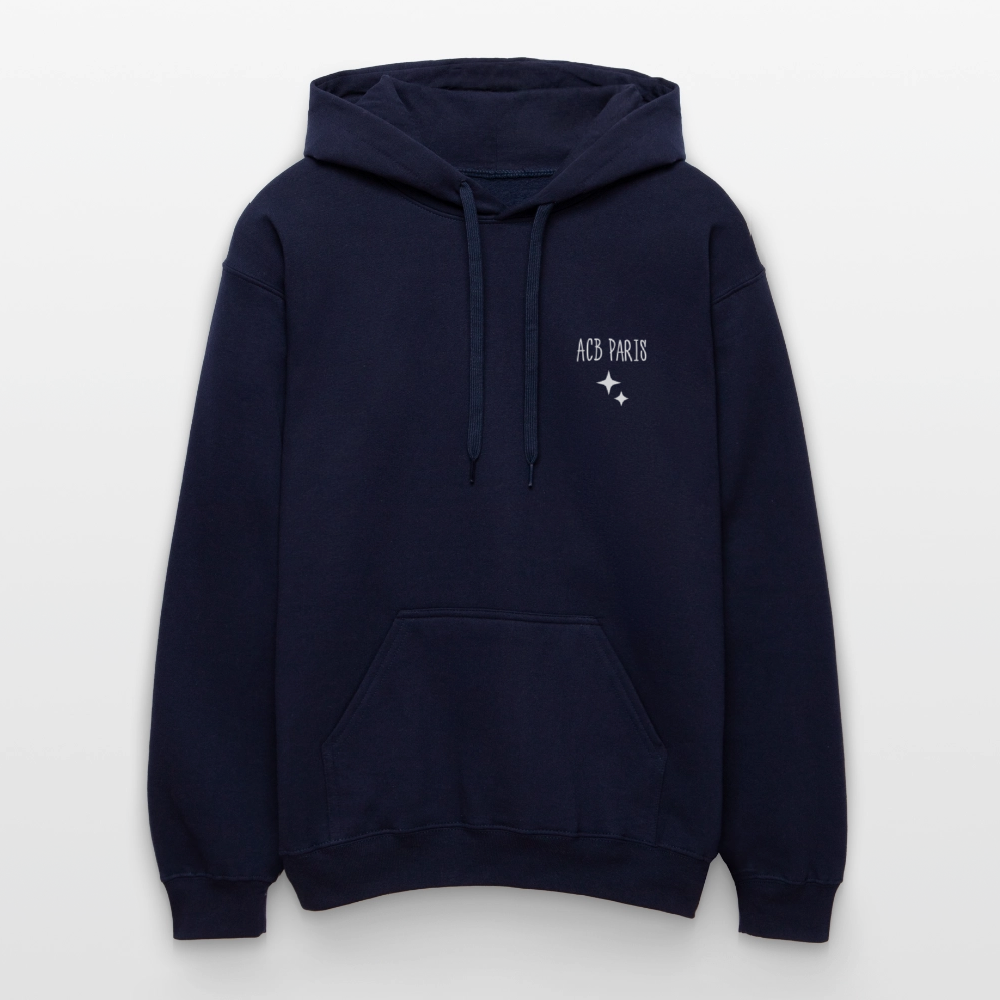 Sweat à Capuche Hoodie Disco Star - ACB-Paris - bleu marine