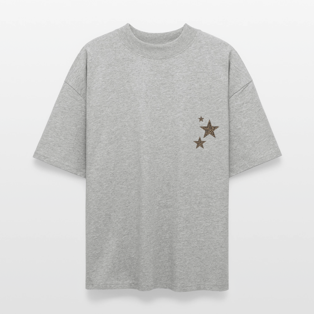 T-shirt à capuche Étoile Léopard ACB-Paris - gris chiné