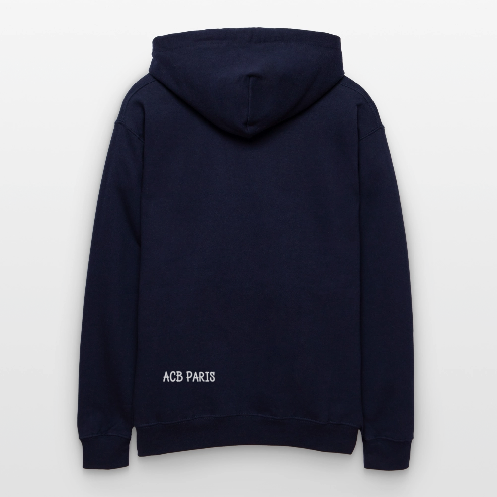 Sweat à capuche Coeur battant - bleu marine