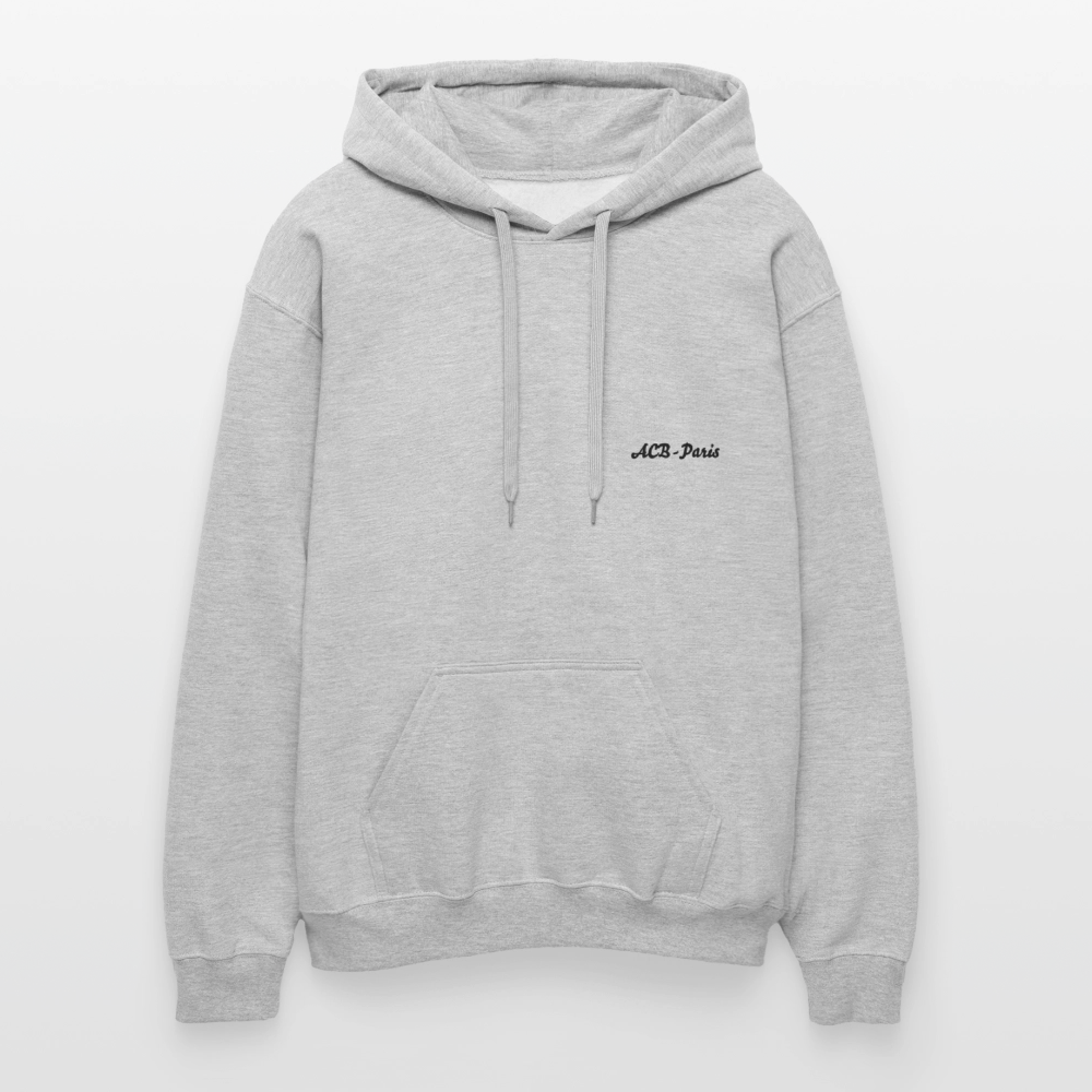 Sweat a capuche ACB-Paris Pari Star - gris clair chiné