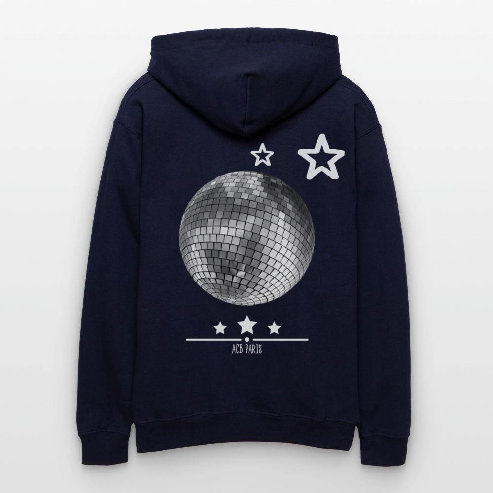 Sweat à Capuche Hoodie Disco Star - ACB-Paris - bleu marine