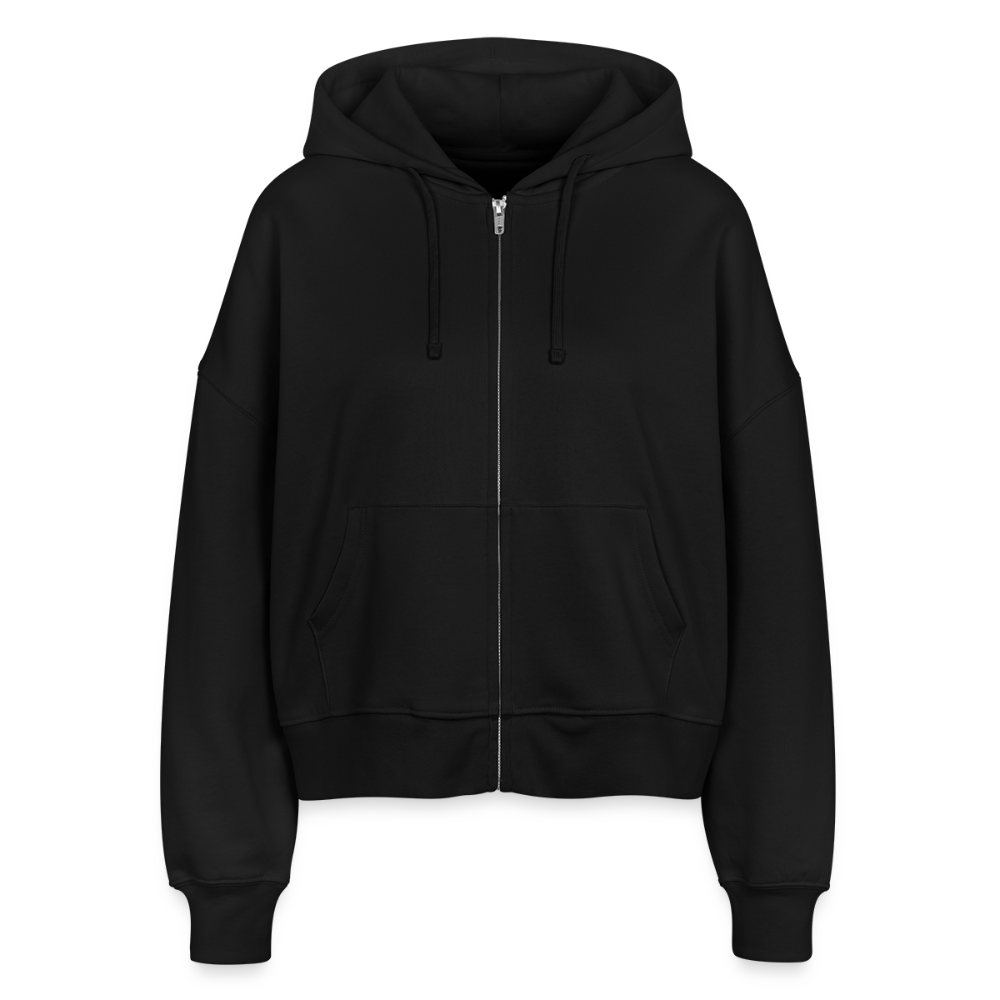 Veste cour à capuche bio boule disco pour Femme - noir