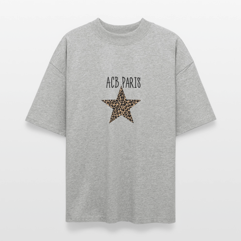 T-shirt Léopard ACB-PARIS - gris chiné