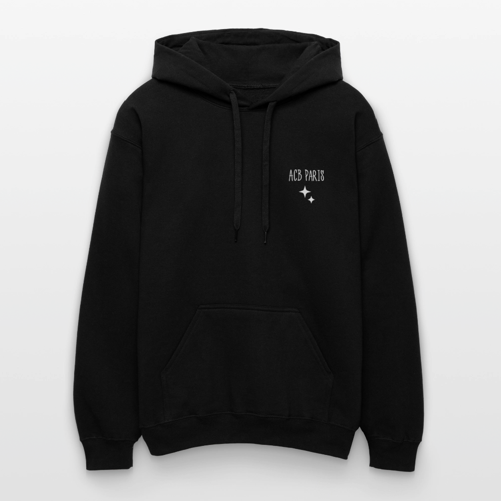 Sweat à Capuche Hoodie Disco Star - ACB-Paris - noir