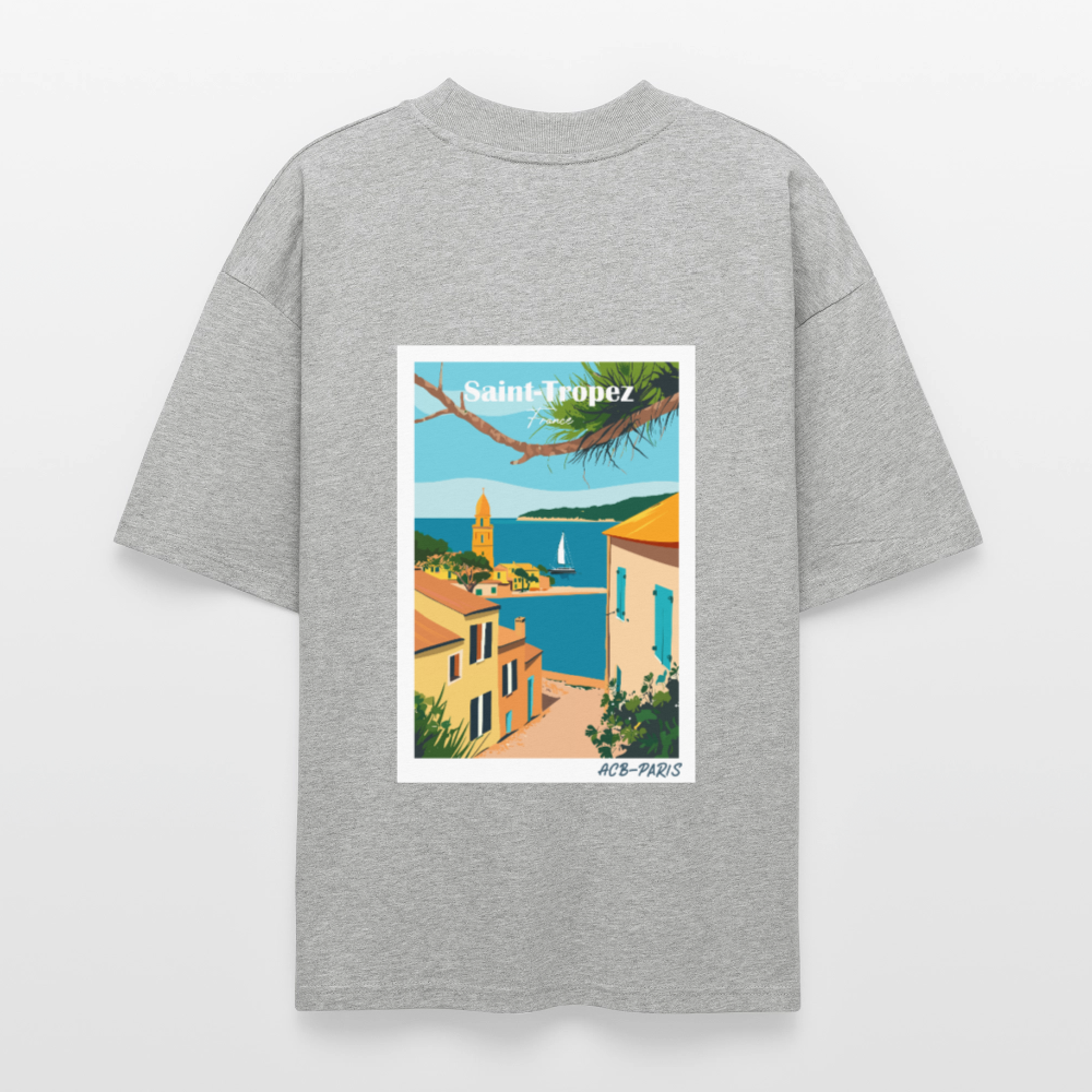 T-shirt saint-tropez ACB-PARIS - gris chiné