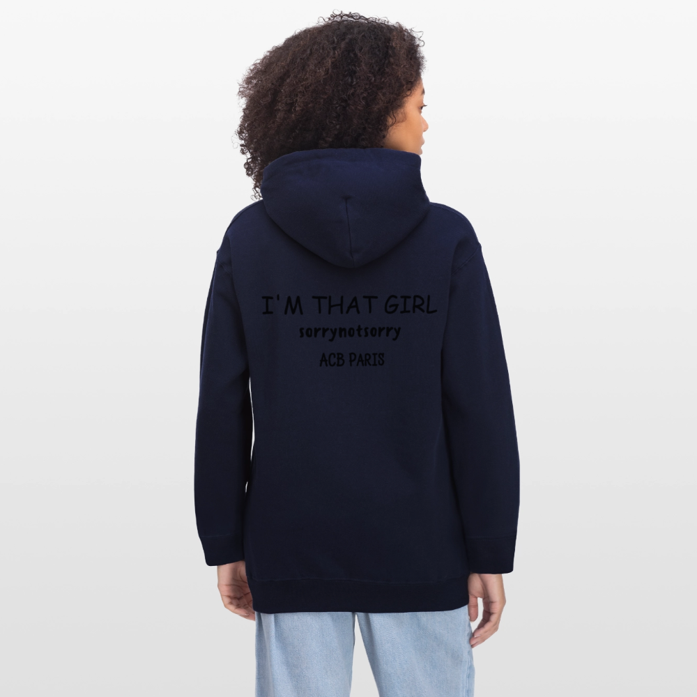Sweat à capuche that girl - bleu marine