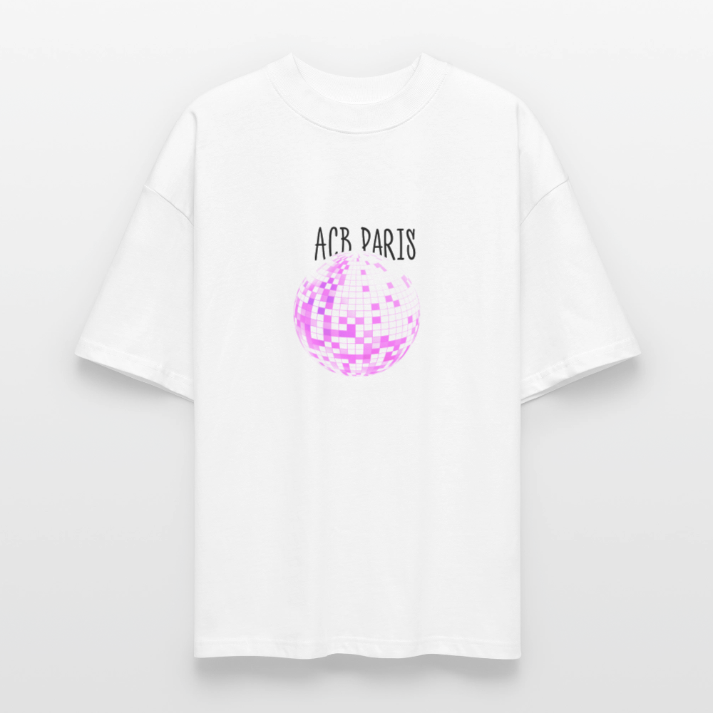 T-shirt boule Disco ACB-PARIS - blanc