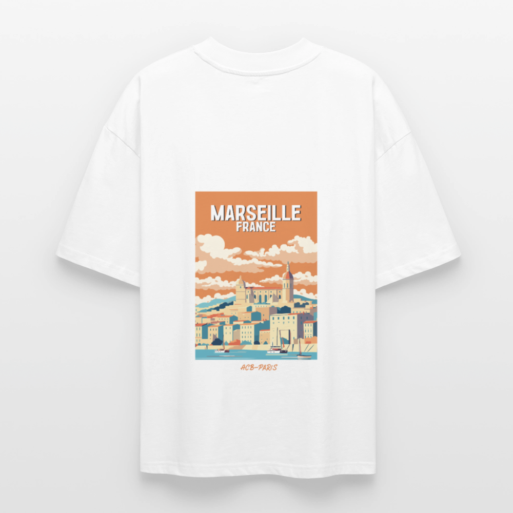 T-shirt Marseille ACB-PARIS - blanc