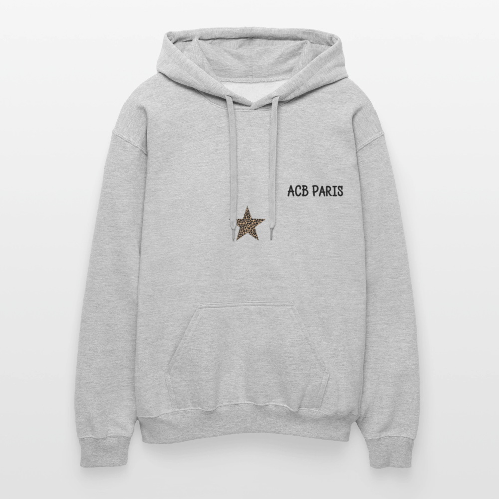 Sweat à capuche Free spirit - gris clair chiné