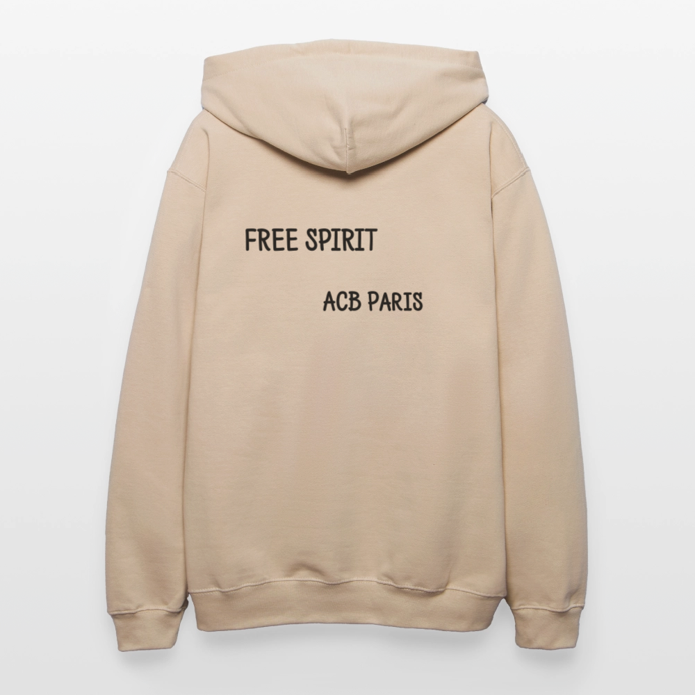 Sweat à capuche Free spirit - jaune sable