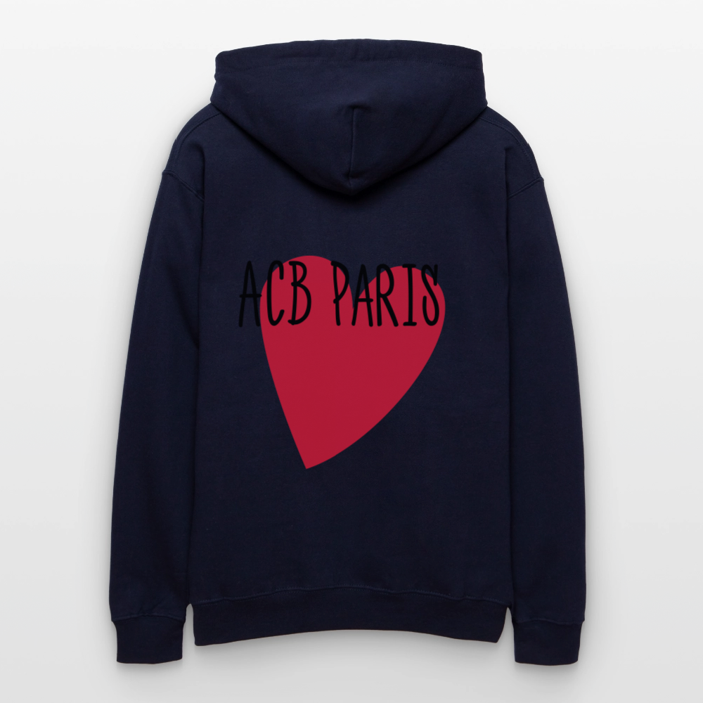 Sweat a capuche L'amour ACB-Paris - bleu marine