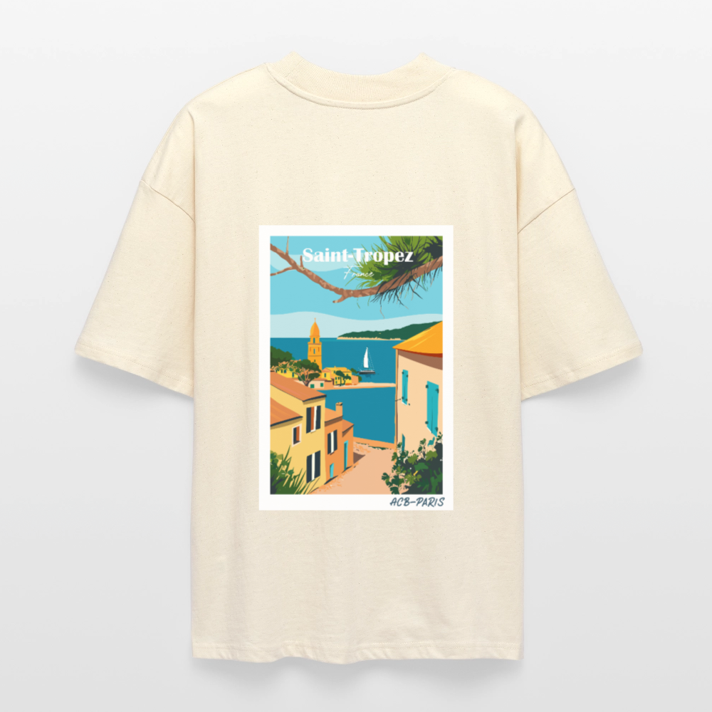 T-shirt saint-tropez ACB-PARIS - blanc gris