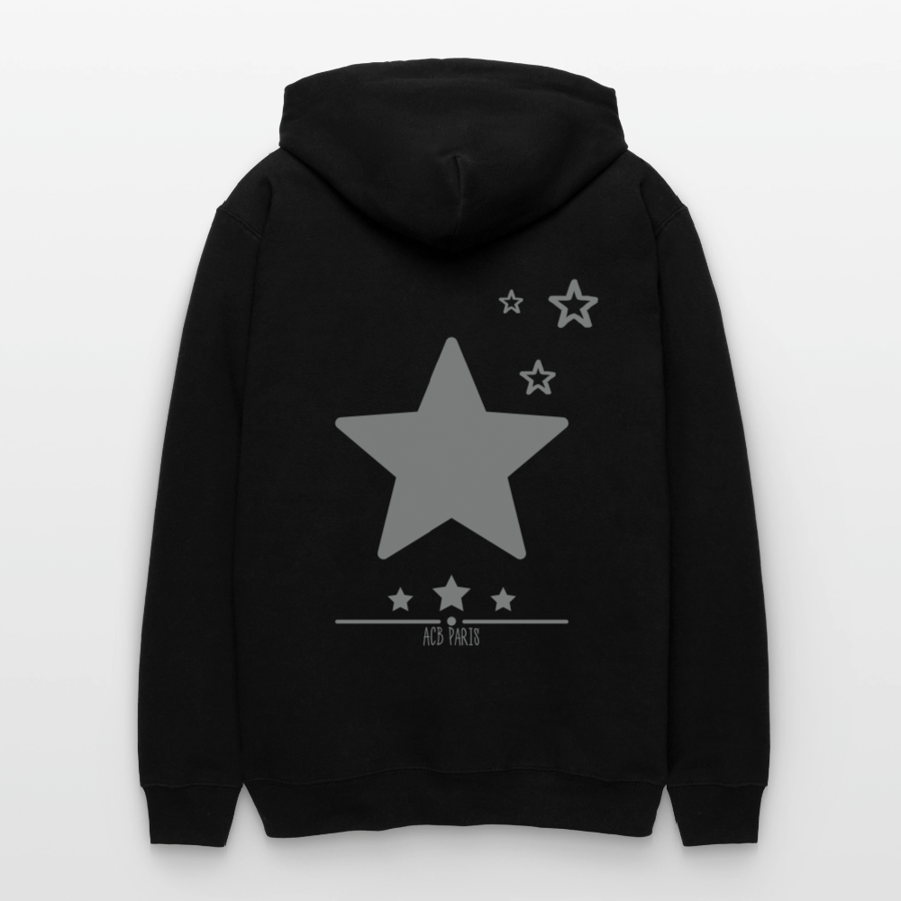Sweat a capuche ACB-Paris Star étoile - noir
