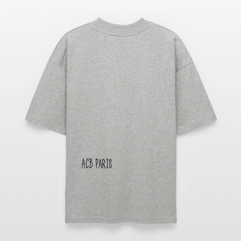 T-shirt Léopard ACB-PARIS - gris chiné