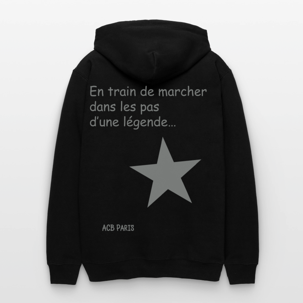 Sweat à capuche dans les pas d’une légende - noir