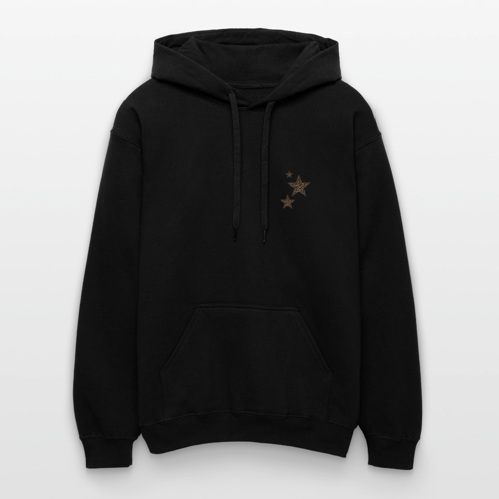 Sweat a capuche Étoile Léopard ACB-Paris - noir