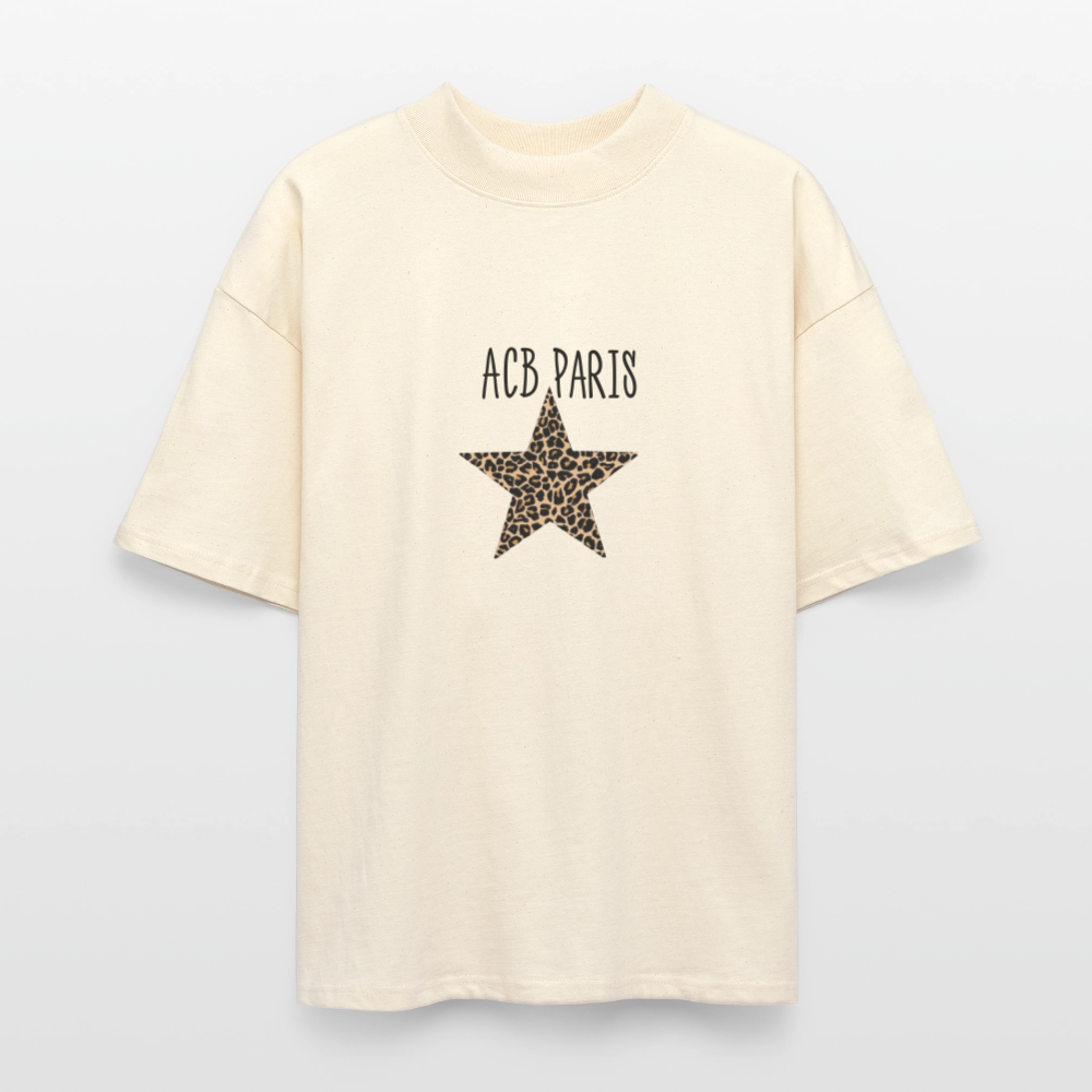 T-shirt Léopard ACB-PARIS - blanc gris