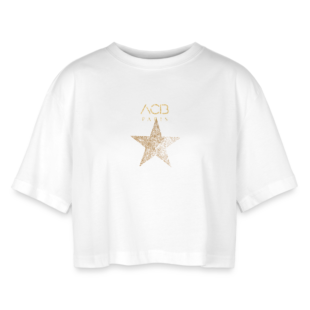 T-shirt court Étoile pour Femme - blanc