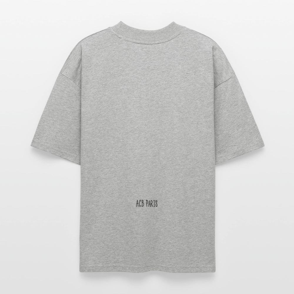 T-shirt Léopard ACB-PARIS - gris chiné