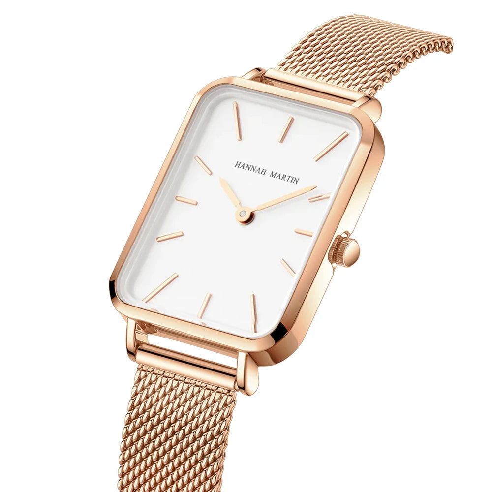 Montre pour femme cadran rectangulaire