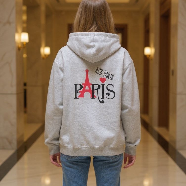 Paris Hoodie - ACB-Paris 100% cotton