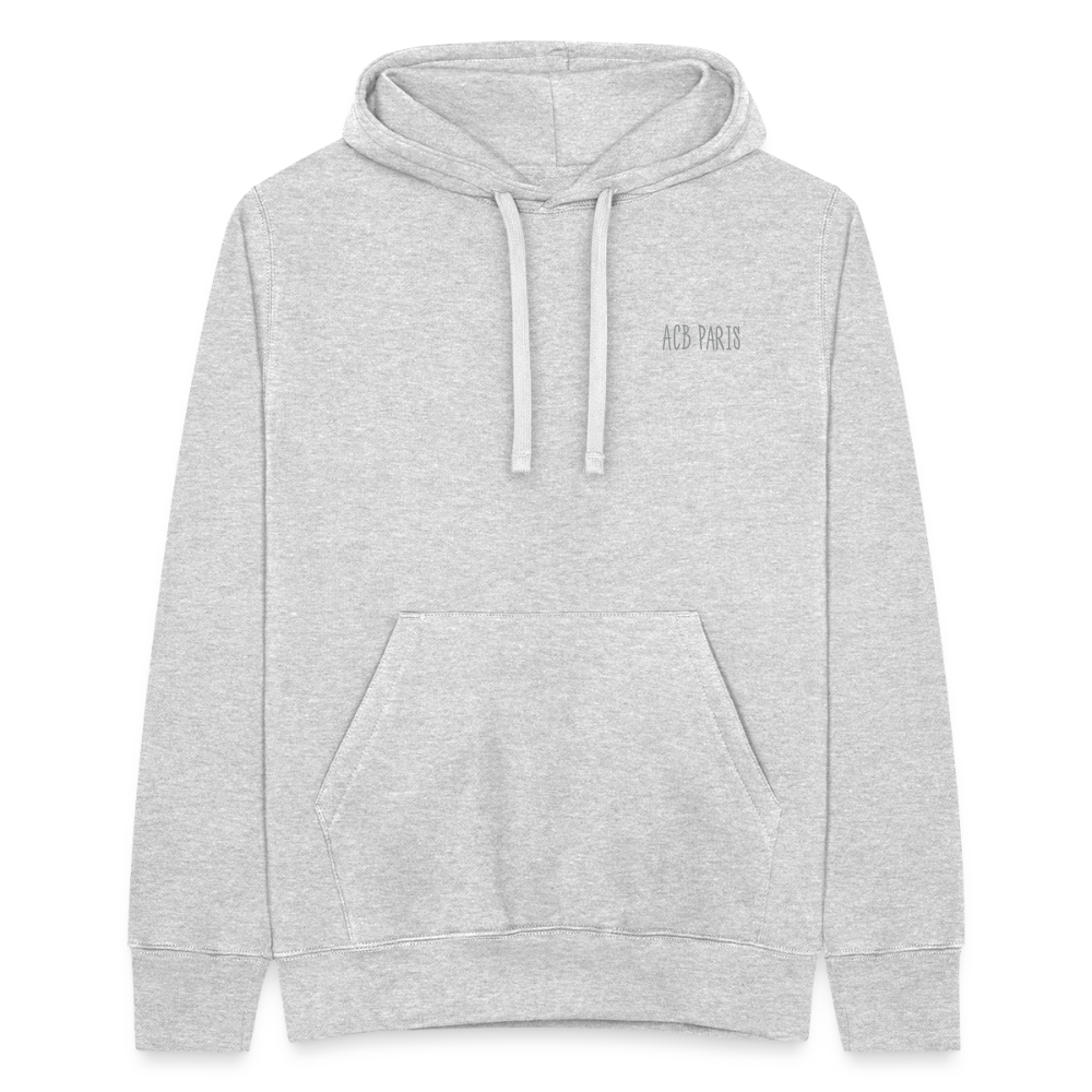 Sweat a capuche ACB-Paris possible - heather grey