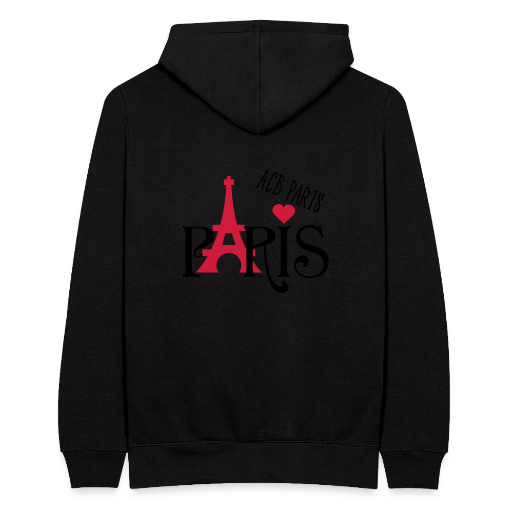 Sweat a capuche ACB-Paris Ilove Paris - black