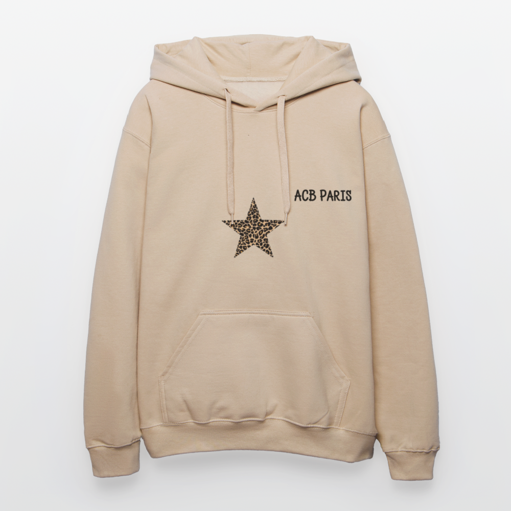 Sweat à capuche Free spirit - jaune sable