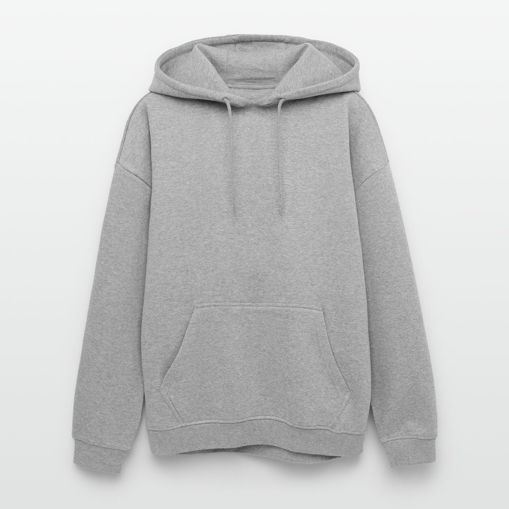 Sweat à capuche étoilé oversize unisexe - heather grey