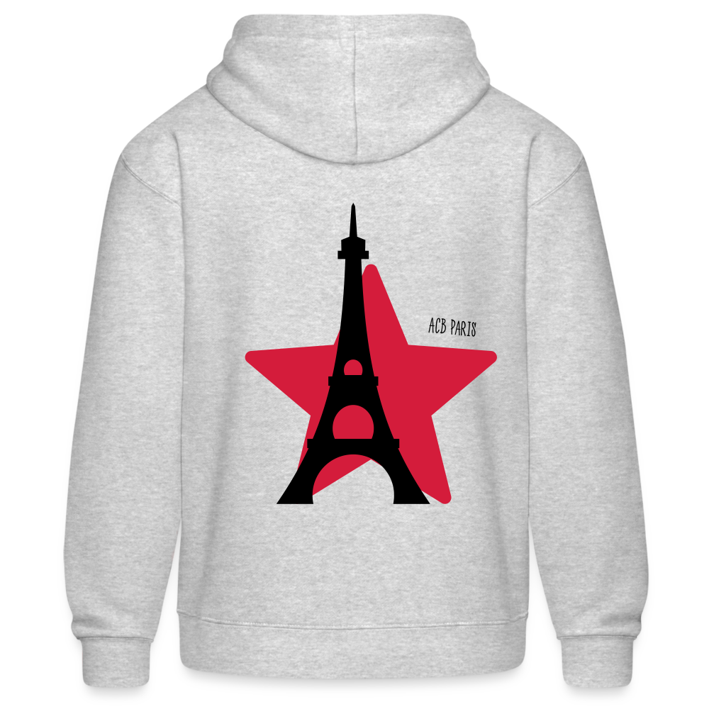 Sweat a capuche ACB-Paris Pari Star - heather grey