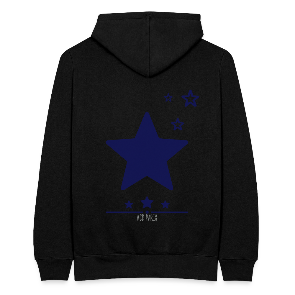 Sweat a capuche ACB-Paris Star étoile - black