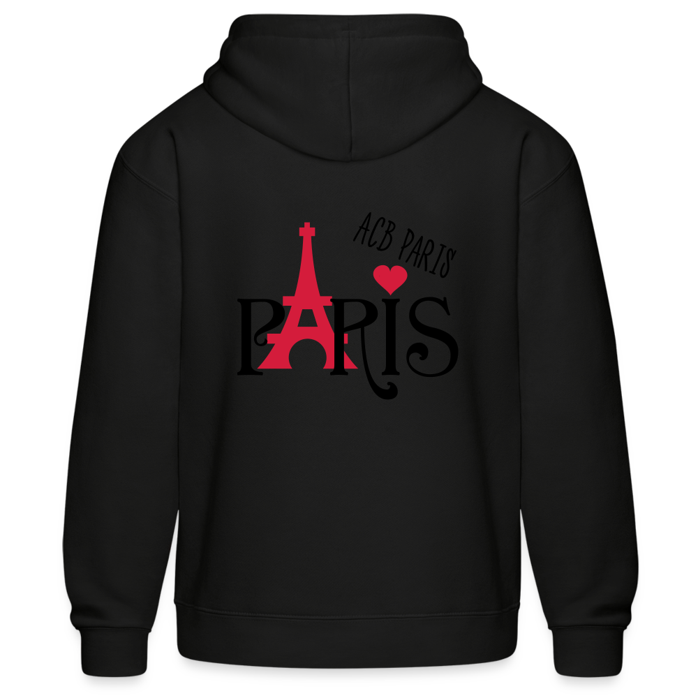 Sweat a capuche ACB-Paris Ilove Paris - black