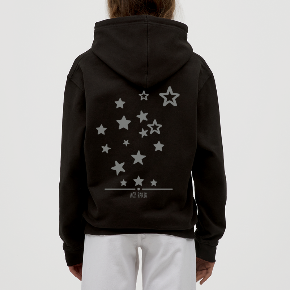 Star sweat à capuche - black