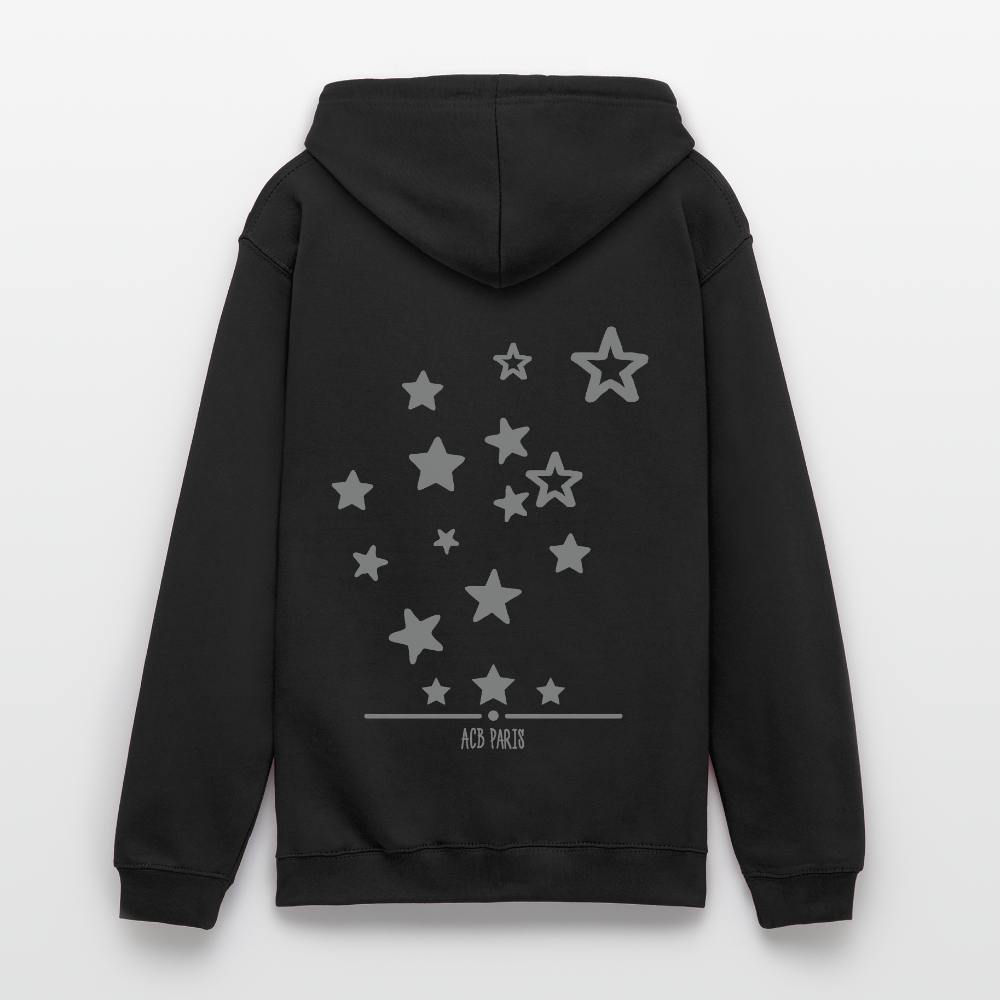 Star sweat à capuche - black