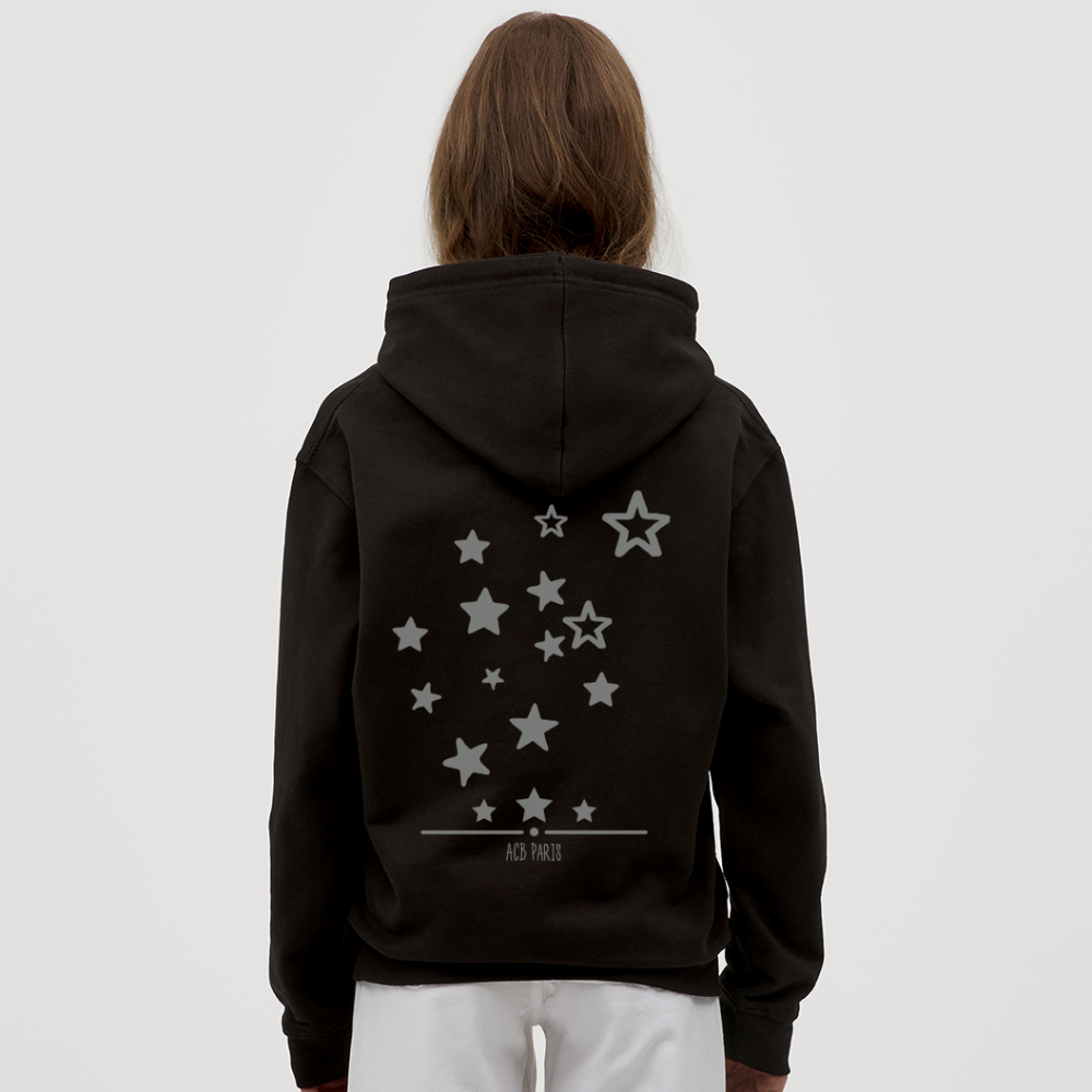 Star sweat à capuche - black