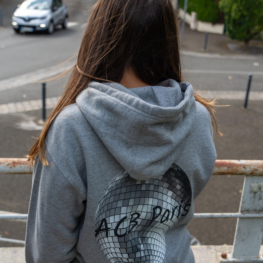 Sweat à Capuche Boule disco - ACB-Paris