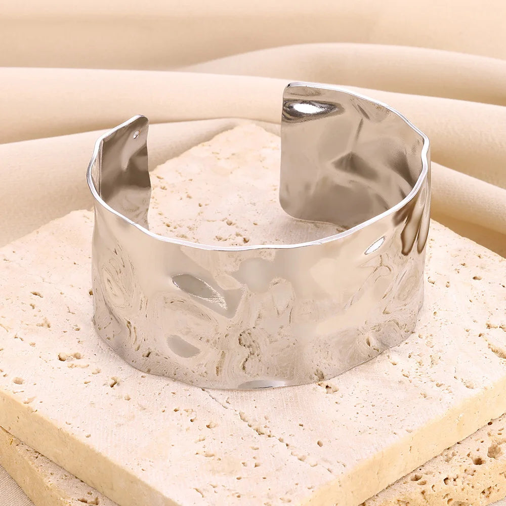 bracelet vintage en acier inoxydable - ACB-PARIS