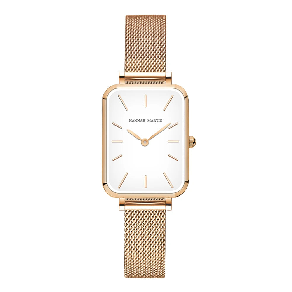 Montre pour femme cadran rectangulaire