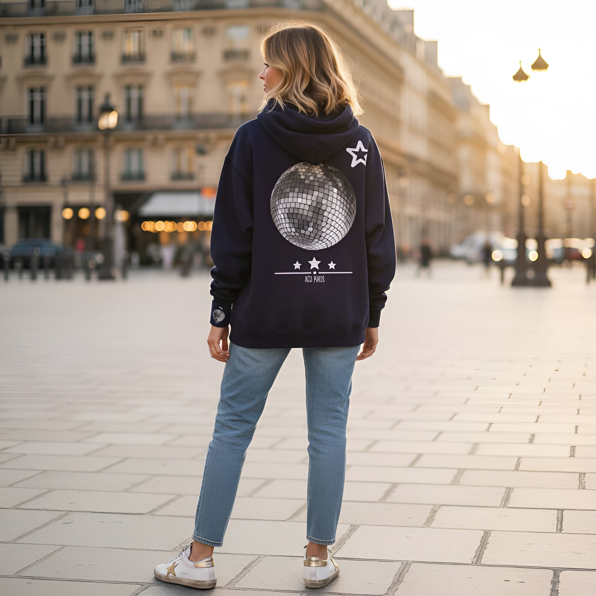 Disco Star Hoodie - ACB-Paris 100% cotton
